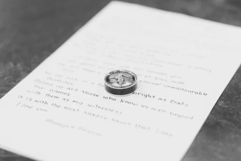 Black Wood Titanium Ring Band