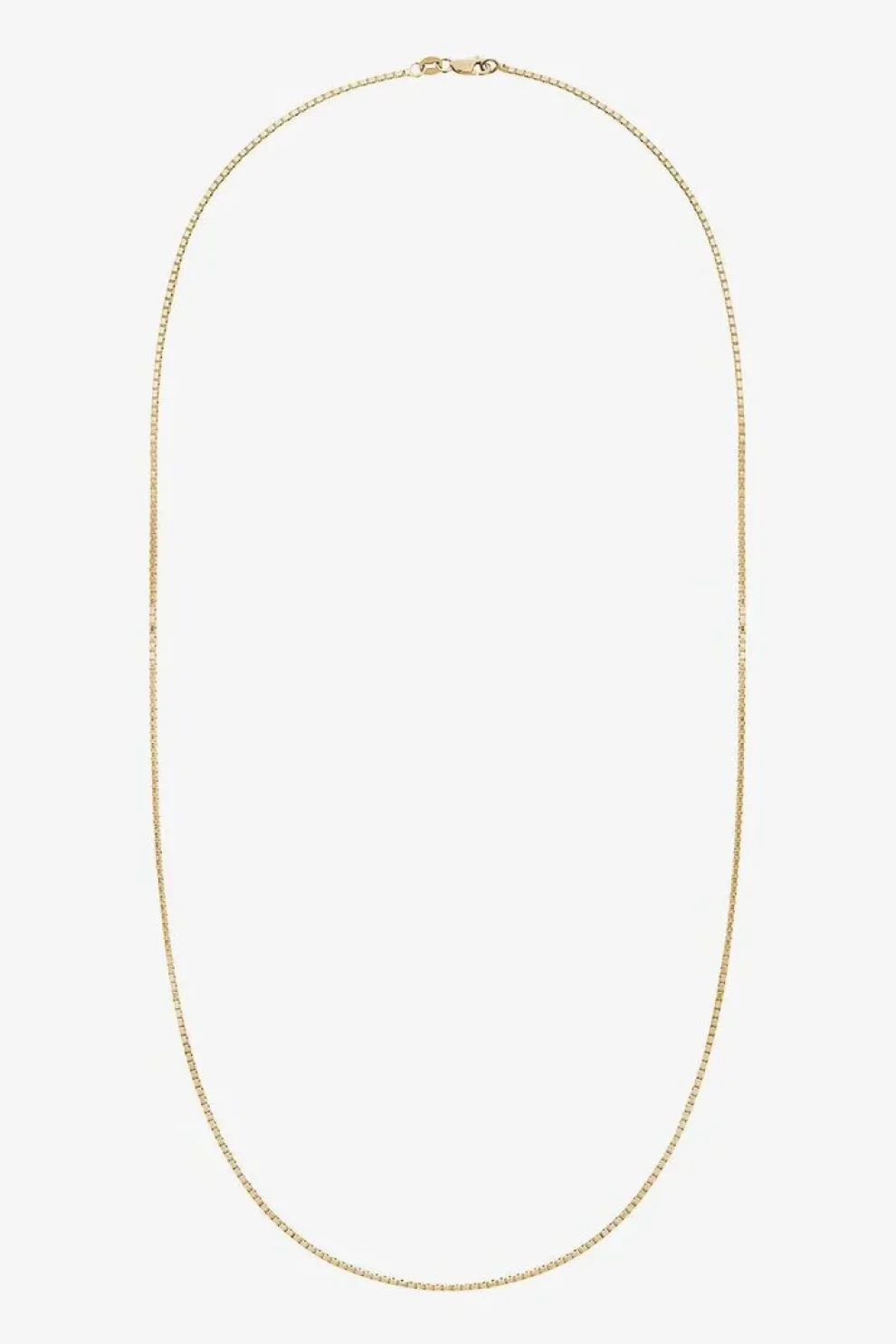 Classic Gold Box Chain Necklace
