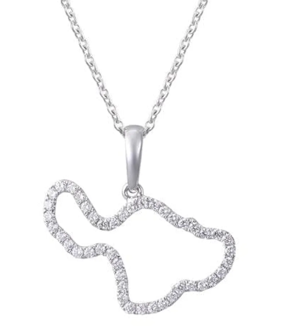 14K "Maui" Pendant With 44 Diamonds