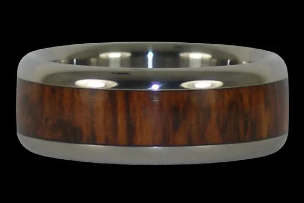 Snakewood Titanium Ring